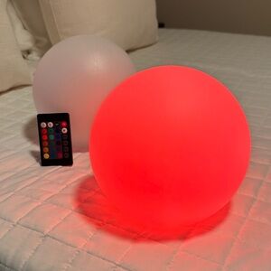 8-inch LED Light Ball: 16 Colors Dimmable Globe Cosplay (Inside Out) or Decor
